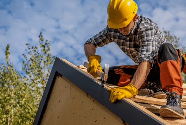 A well-maintained residential roof